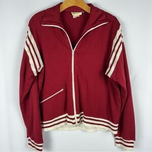 Retro Zip Up Track Style Jacket